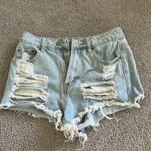 Light Blue Jean Shorts
